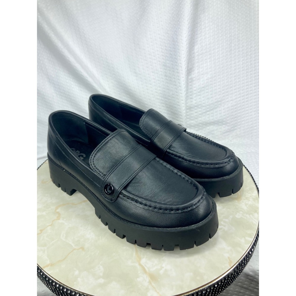 G by Guess Black Chunky Penny Loafers